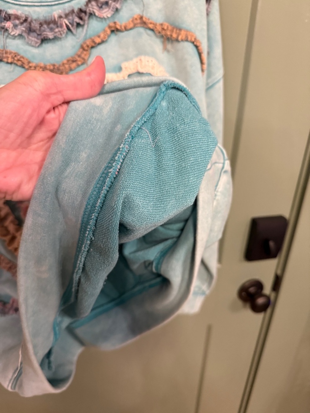 Oli & Hali Aqua Pullover Sweatshirt - Picture 6 of 6